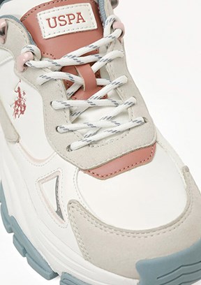 US POLO ASSN Beyaz Kadın Sneaker Ayakkabı
