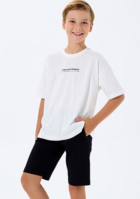 ROLY POLY - RP3738-G Erkek Çocuk Beyaz Pijama Takımı