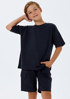 ROLY POLY - RP3765-G Erkek Çocuk Antrasit Pijama Takımı