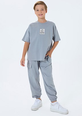 ROLY POLY - RP3766-G Erkek Çocuk Gri Eşofman Takımı