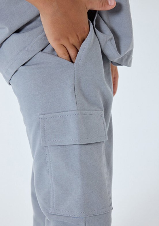 ROLY POLY - RP3766-G Erkek Çocuk Gri Eşofman Takımı