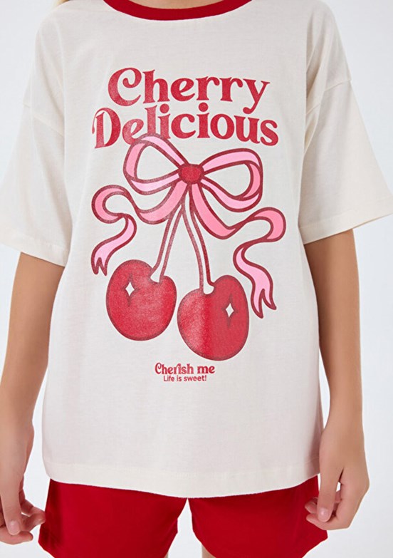 ROLY POLY - RP3799-G Kız Çocuk Beyaz Pijama Takımı