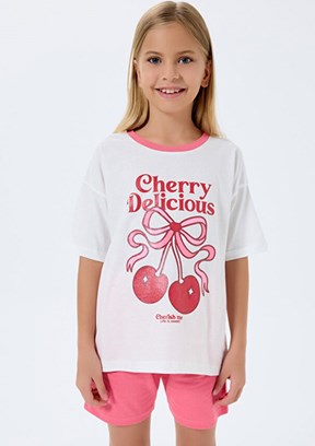 ROLY POLY - RP3799-G Kız Çocuk Beyaz Pijama Takımı