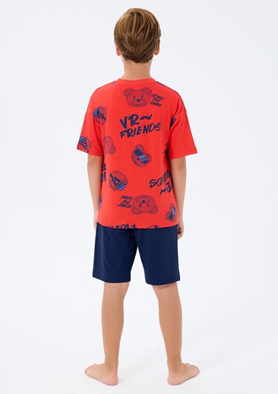 ROLY POLY - RP3751-2 Erkek Çocuk Kırmızı Pijama Takımı