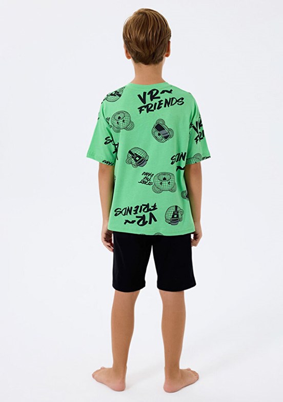 ROLY POLY - RP3751-2 Erkek Çocuk Yeşil Pijama Takımı