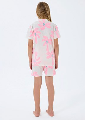 ROLY POLY - RP3780-2 Kız Çocuk Beyaz Pijama Takımı