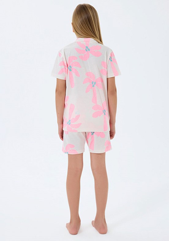 ROLY POLY - RP3780-2 Kız Çocuk Beyaz Pijama Takımı