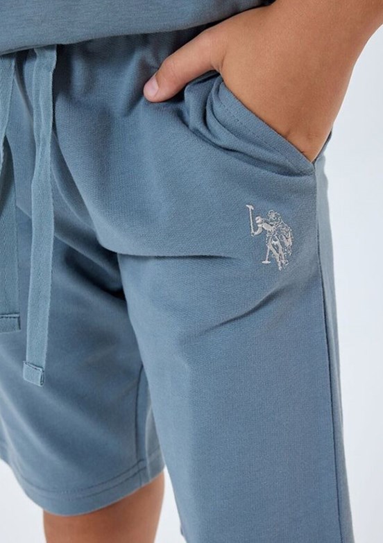 US POLO ASSN - Erkek Çocuk Gri Pijama Takımı