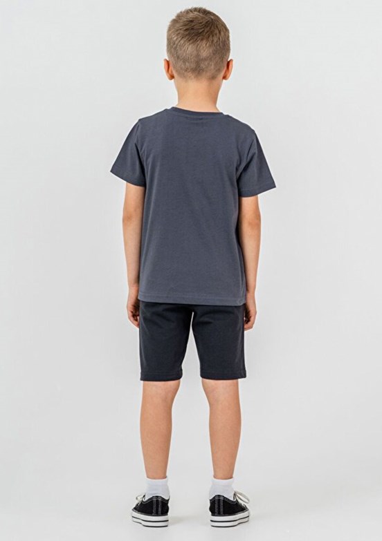 US POLO ASSN Füme Erkek Çocuk Pijama Takımı