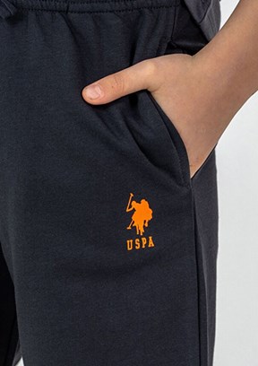 US POLO ASSN Füme Erkek Çocuk Pijama Takımı