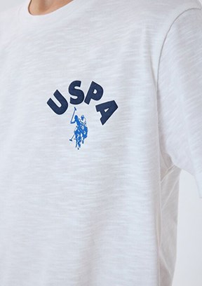 US POLO ASSN Beyaz Erkek Çocuk Pijama Takımı