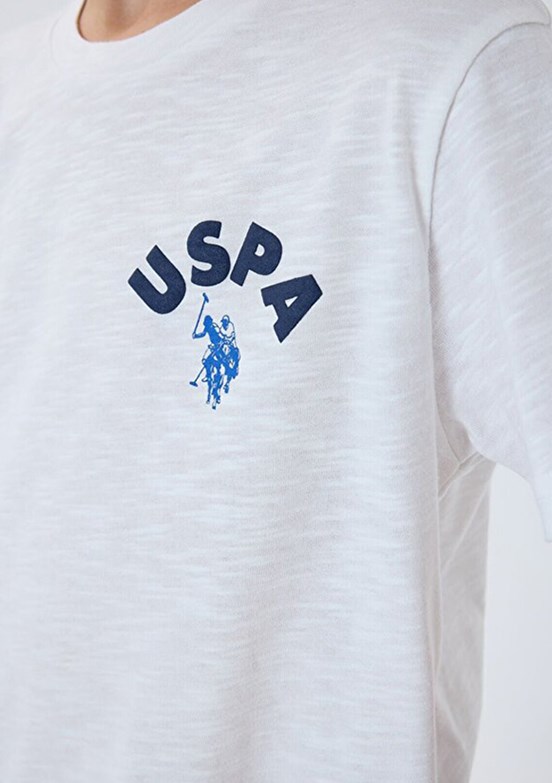 US POLO ASSN Beyaz Erkek Çocuk Pijama Takımı