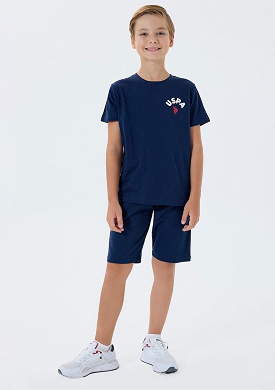US POLO ASSN Lacivert Erkek Çocuk Pijama Takımı