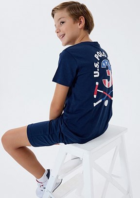 US POLO ASSN Lacivert Erkek Çocuk Pijama Takımı