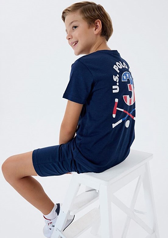 US POLO ASSN Lacivert Erkek Çocuk Pijama Takımı