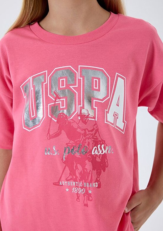 US POLO ASSN Pembe Kız Çocuk Eşofman Takımı
