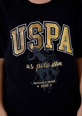 US POLO ASSN Siyah Kız Çocuk Eşofman Takımı