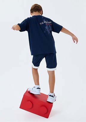 US POLO ASSN Lacivert Erkek Çocuk Pijama Takımı