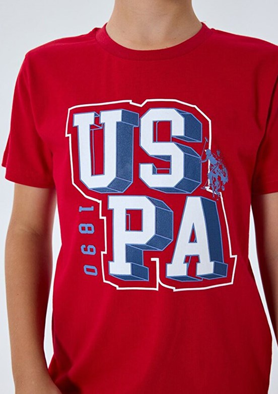 US POLO ASSN Kırmızı Erkek Çocuk Pijama Takımı