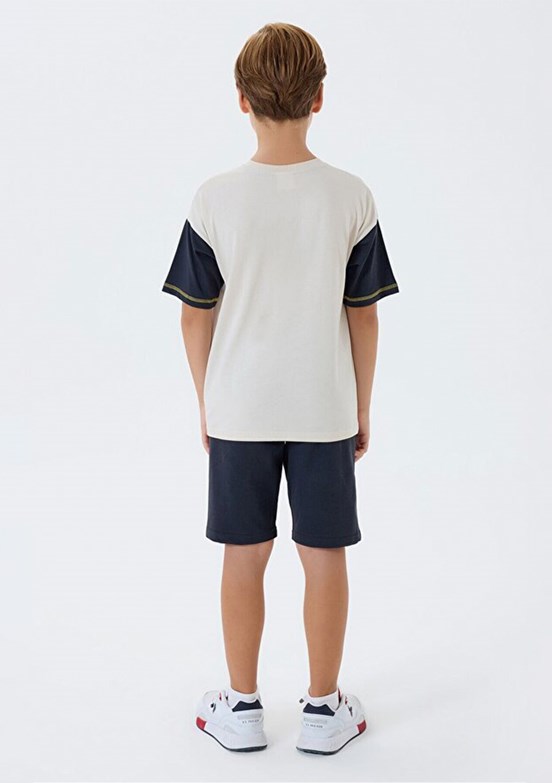 US POLO ASSN Bej Erkek Çocuk Pijama Takımı