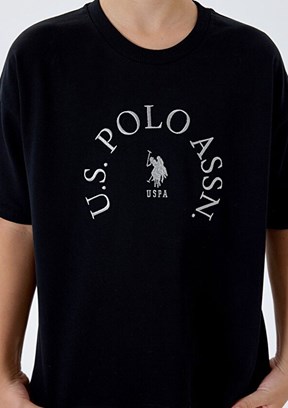 US POLO ASSN Siyah Erkek Çocuk Pijama Takımı