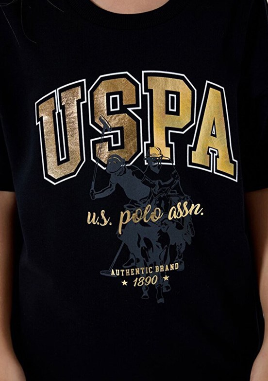 US POLO ASSN Siyah Kız Çocuk Eşofman Takımı