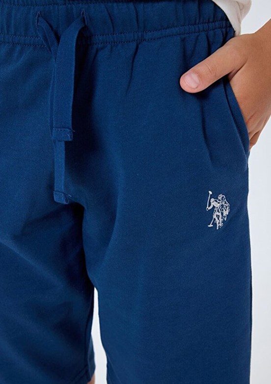 US POLO ASSN Beyaz Erkek Çocuk Pijama Takımı