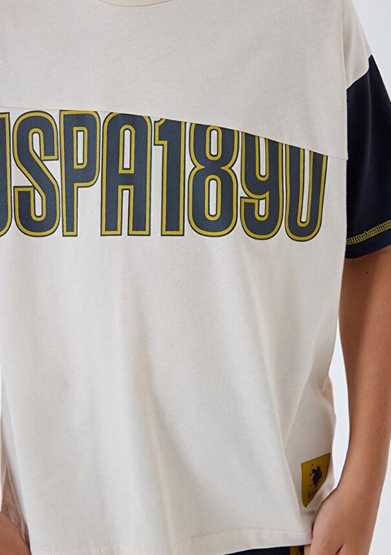 US POLO ASSN Bej Erkek Çocuk Pijama Takımı