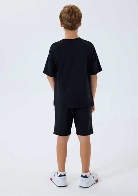 US POLO ASSN Siyah Erkek Çocuk Pijama Takımı