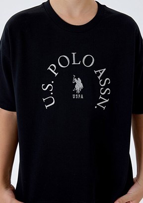 US POLO ASSN Siyah Erkek Çocuk Pijama Takımı