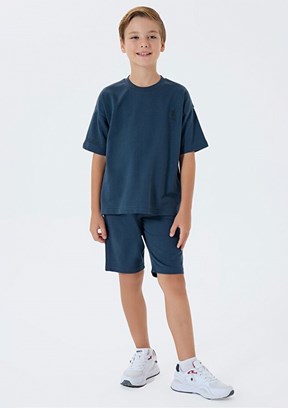 US POLO ASSN Gri Erkek Çocuk Pijama Takımı