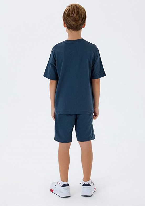 US POLO ASSN Gri Erkek Çocuk Pijama Takımı