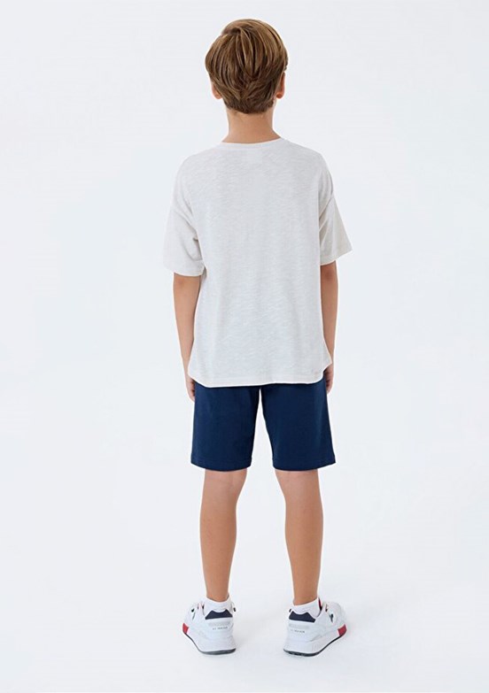 US POLO ASSN Bej Erkek Çocuk Pijama Takımı