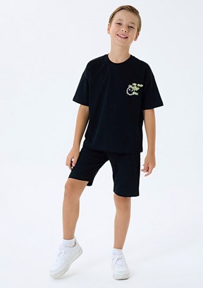 ROLY POLY - RP3758-2 Erkek Çocuk Siyah Pijama Takımı
