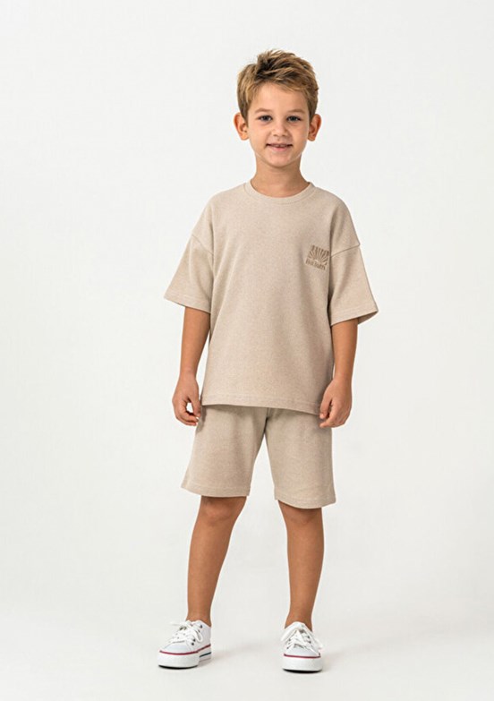 ROLY POLY - RP3725-2 Erkek Çocuk Bej Pijama Takımı