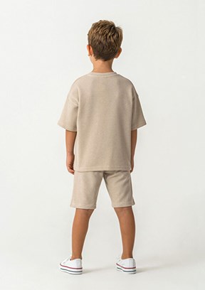 ROLY POLY - RP3725-2 Erkek Çocuk Bej Pijama Takımı