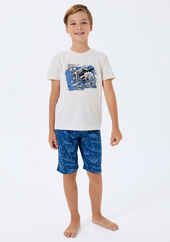 ROLY POLY - RP3742-2 Erkek Çocuk Bej Pijama Takımı