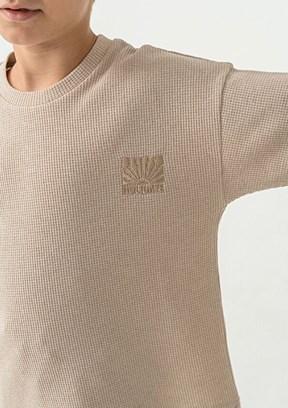 ROLY POLY - RP3725-G Erkek Çocuk Bej Pijama Takımı