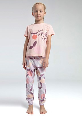 ROLY POLY - RP3617-G Kız Çocuk Turuncu Pijama Takımı