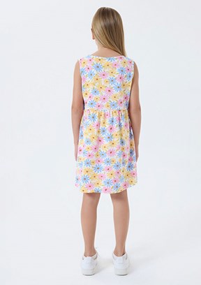 ROLY POLY - RP3784-3 Kız Çocuk BeyazBasic Elbise