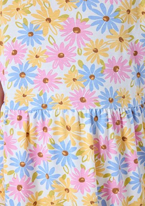 ROLY POLY - RP3784-3 Kız Çocuk BeyazBasic Elbise
