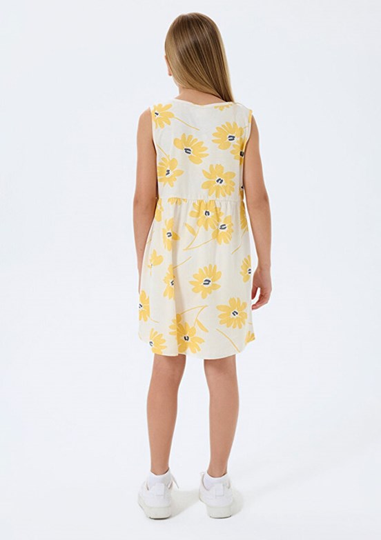 ROLY POLY - RP3787-3 Kız Çocuk BeyazBasic Elbise
