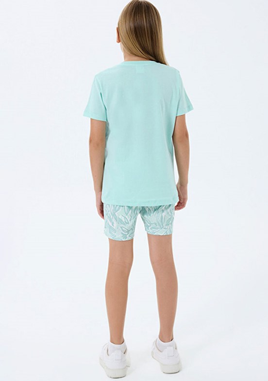 ROLY POLY - RP3806-2 Kız Çocuk Yeşil Pijama Takımı