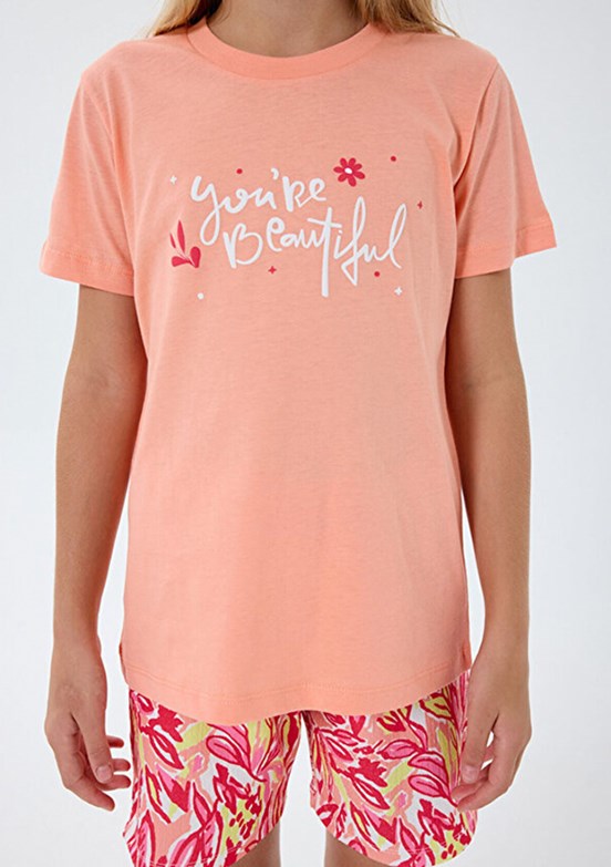 ROLY POLY - RP3806-2 Kız Çocuk Turuncu Pijama Takımı