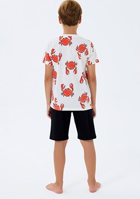 ROLY POLY - RP3748-2 Erkek Çocuk Beyaz Pijama Takımı