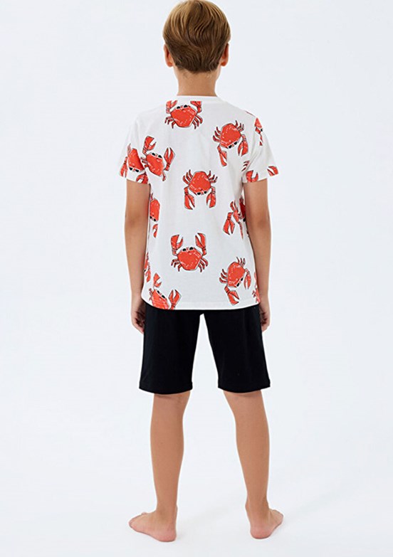 ROLY POLY - RP3748-2 Erkek Çocuk Beyaz Pijama Takımı