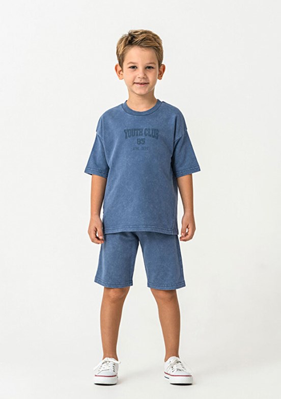 ROLY POLY - RP3728-G Erkek Çocuk Mavi Pijama Takımı