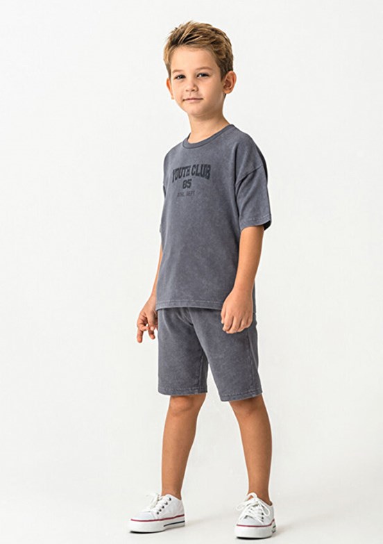 ROLY POLY - RP3728-G Erkek Çocuk Füme Pijama Takımı