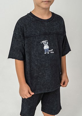 ROLY POLY - RP3734-2 Erkek Çocuk Siyah Pijama Takımı