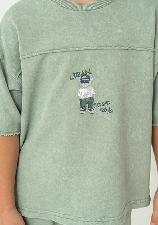 ROLY POLY - RP3734-2 Erkek Çocuk Yeşil Pijama Takımı
